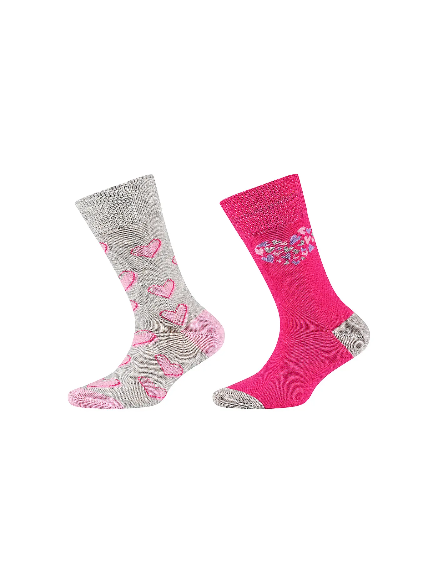CAMANO | Mädchen Socken 2-er Pkg shocking pink | 